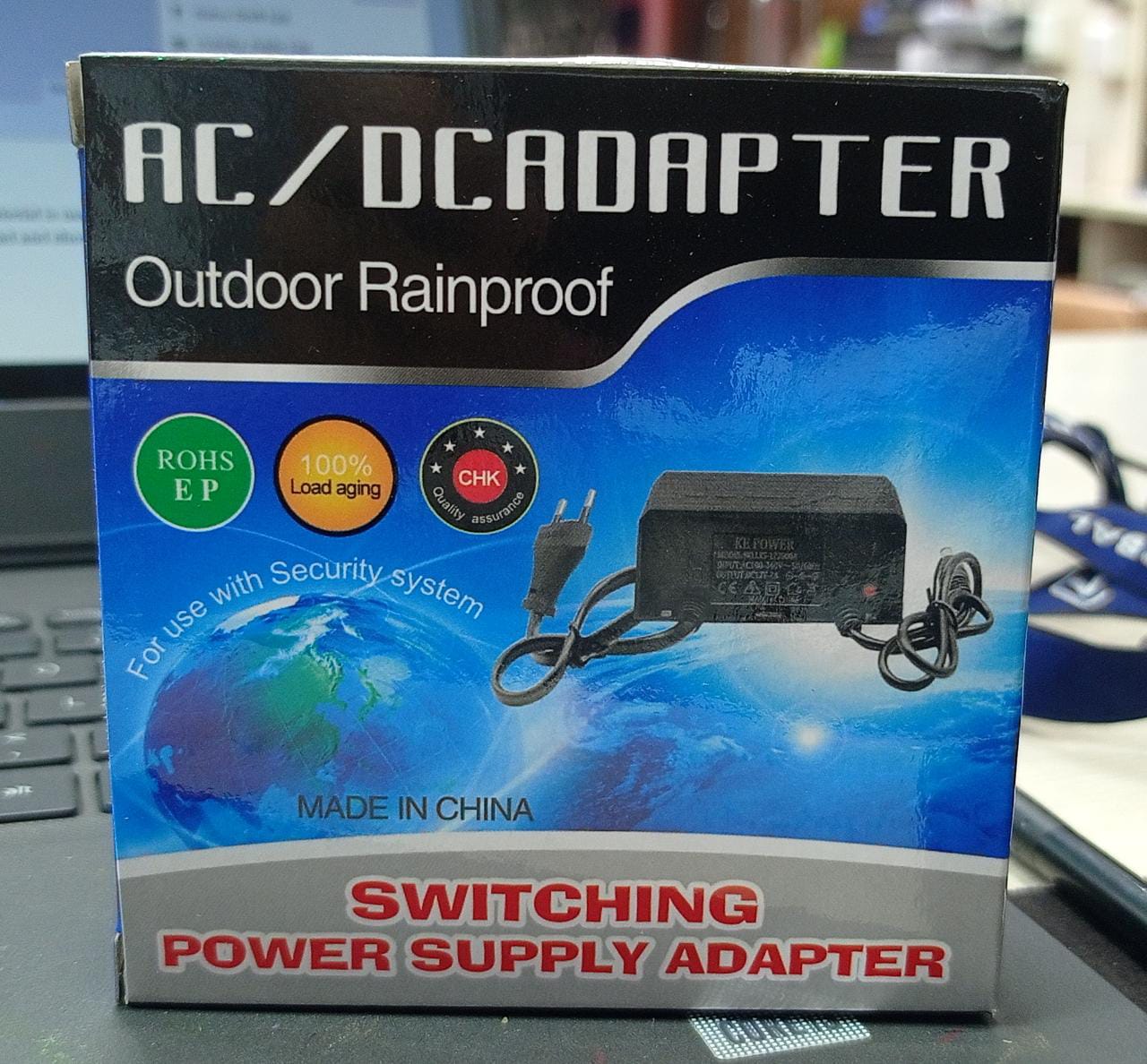 12V 2A Outdoor Waterproof AC/DC Power Adapter for CCTV Camera. 
