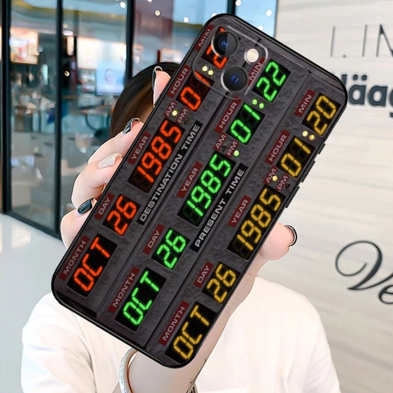 Back to the Future Flux Capacitor Phone Case For iPhone 13 12 Mini 11 14 15 Pro Max SE 2020 7 8 Plus X XS Max XR Cover Shell. 