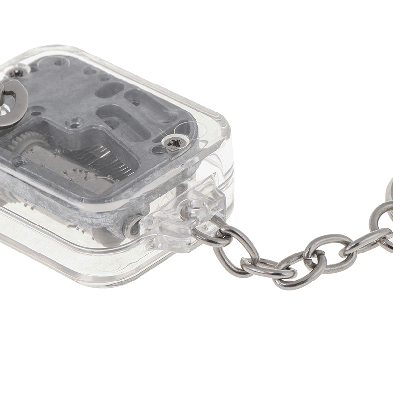 1Pc Music Box DIY Mechanical Metal Music Boxes Clockwork Keychain Gift.