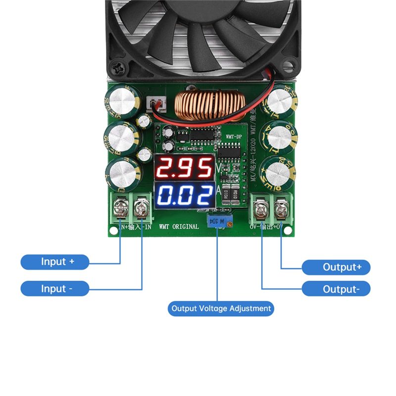 ARELENE 600W 30A DC-DC Buck Module CV CC Adjustable Buck Converter 120V 100V 96V 84V Display Solar LED Driver Power Supply. 