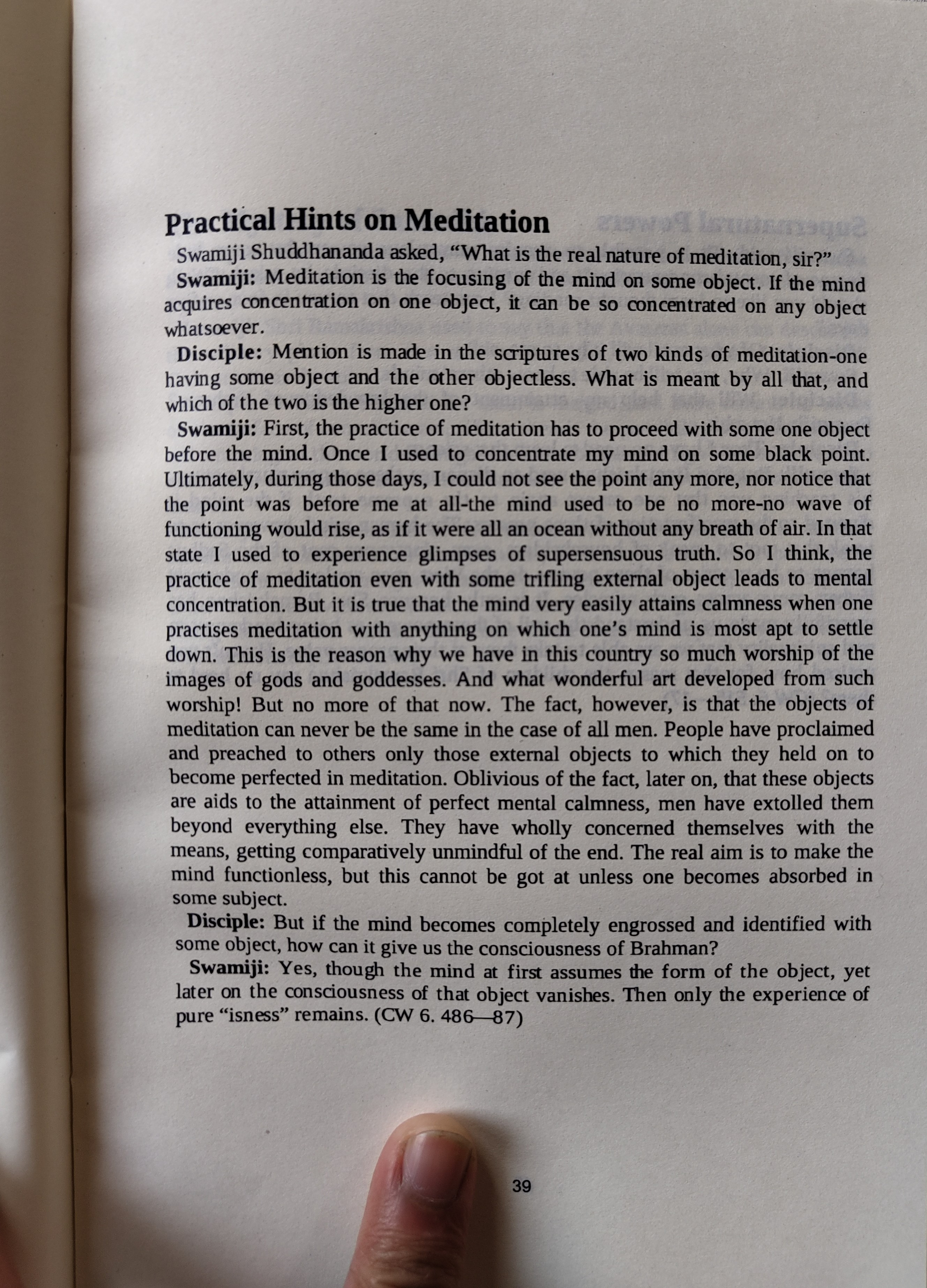Meditation and Its Methods by Swami Vivekananda. 