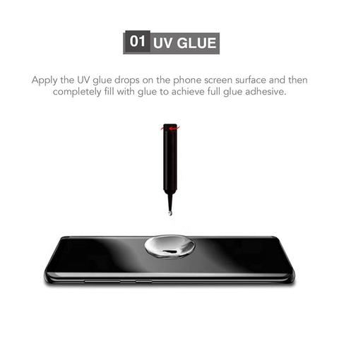 OnePlus 9 Pro  1+9Pro Full Coverage Curve Premium Tempered UV Glass Screen Protector. 