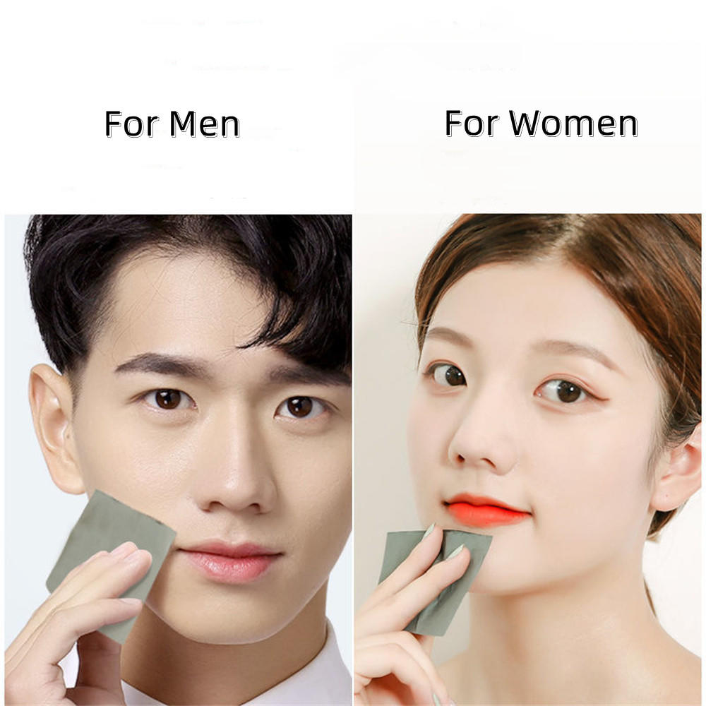 Individually packed Facial blotting paper Eco-friendly Compact size 100 pieces Oil absorbing sheets Portable Fragrance-free. 