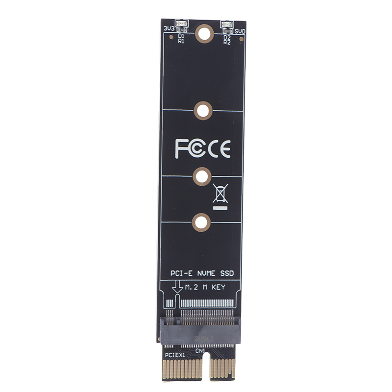 PCIE to M2 Adapter NVMe SSD M2 PCIE X1 Raiser PCI-E PCI Express M Key Connector Internal Solid State Drive Demoo. 