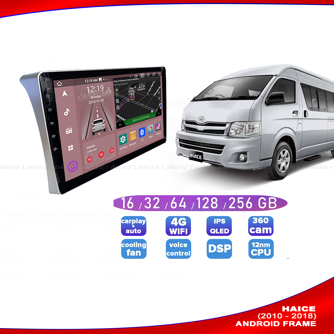 HIACE  Car  Android player frame, Car Stereo Player CD Trim Frame, CD DVD Frame