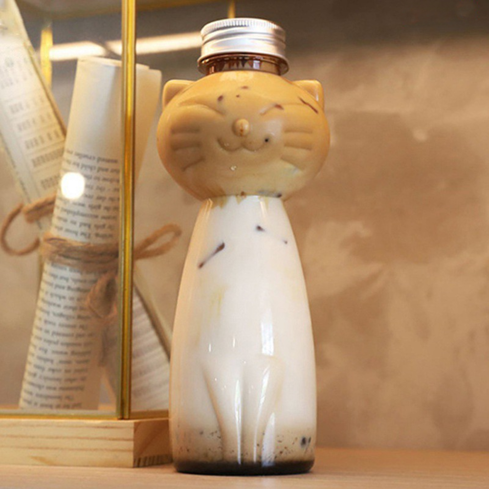Water Bottle Kawaii Drinking Cup Transparent Juice Bottle Portable Beverage Bottle Milk Tea Coffee Bottle. 