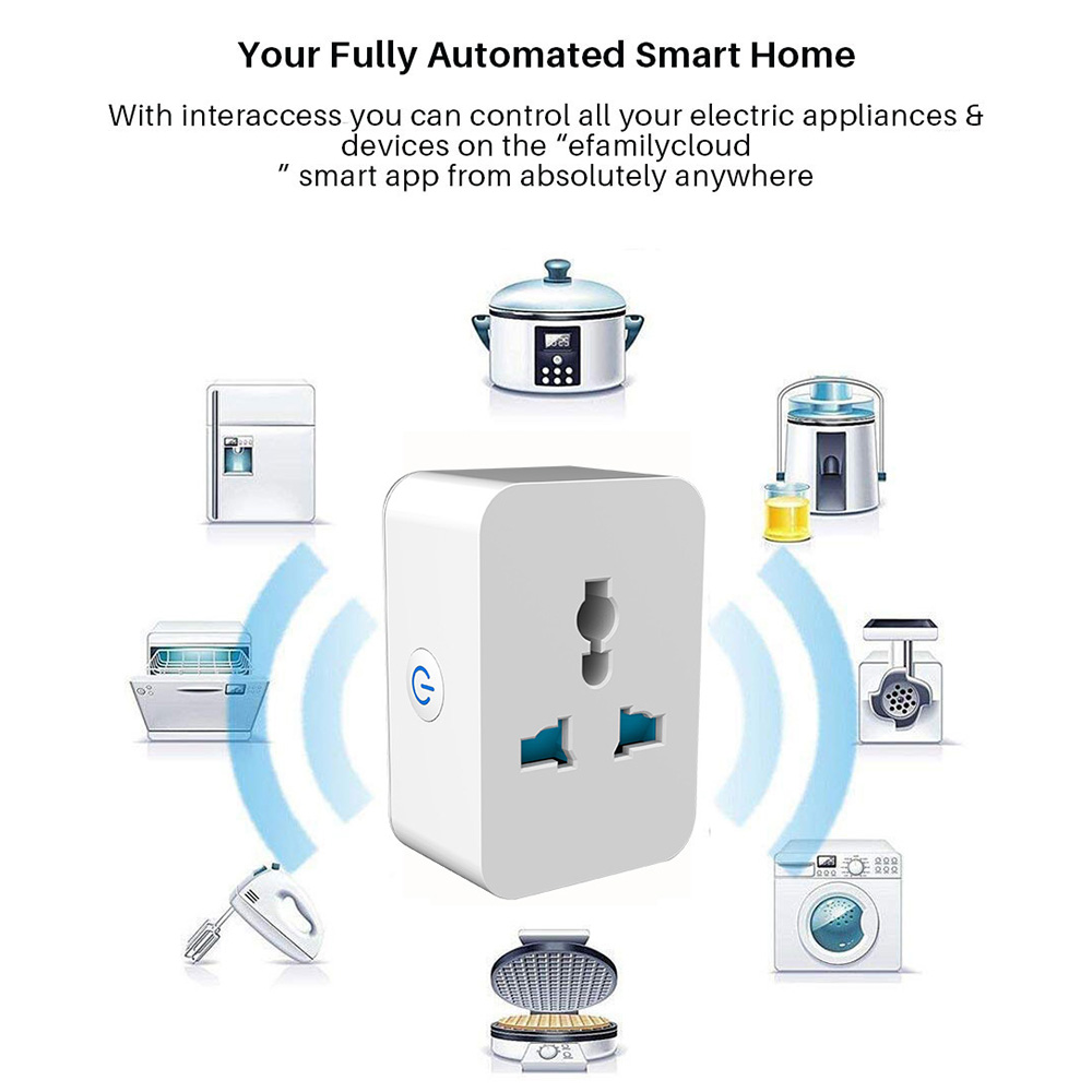 Nax 10A/15A Wifi + Bluetooth Universal Smart Home Socket Plug Basic Wireless Wifi App Remote Control Timer Switch Powercube Us Eu Uk Adapter. 
