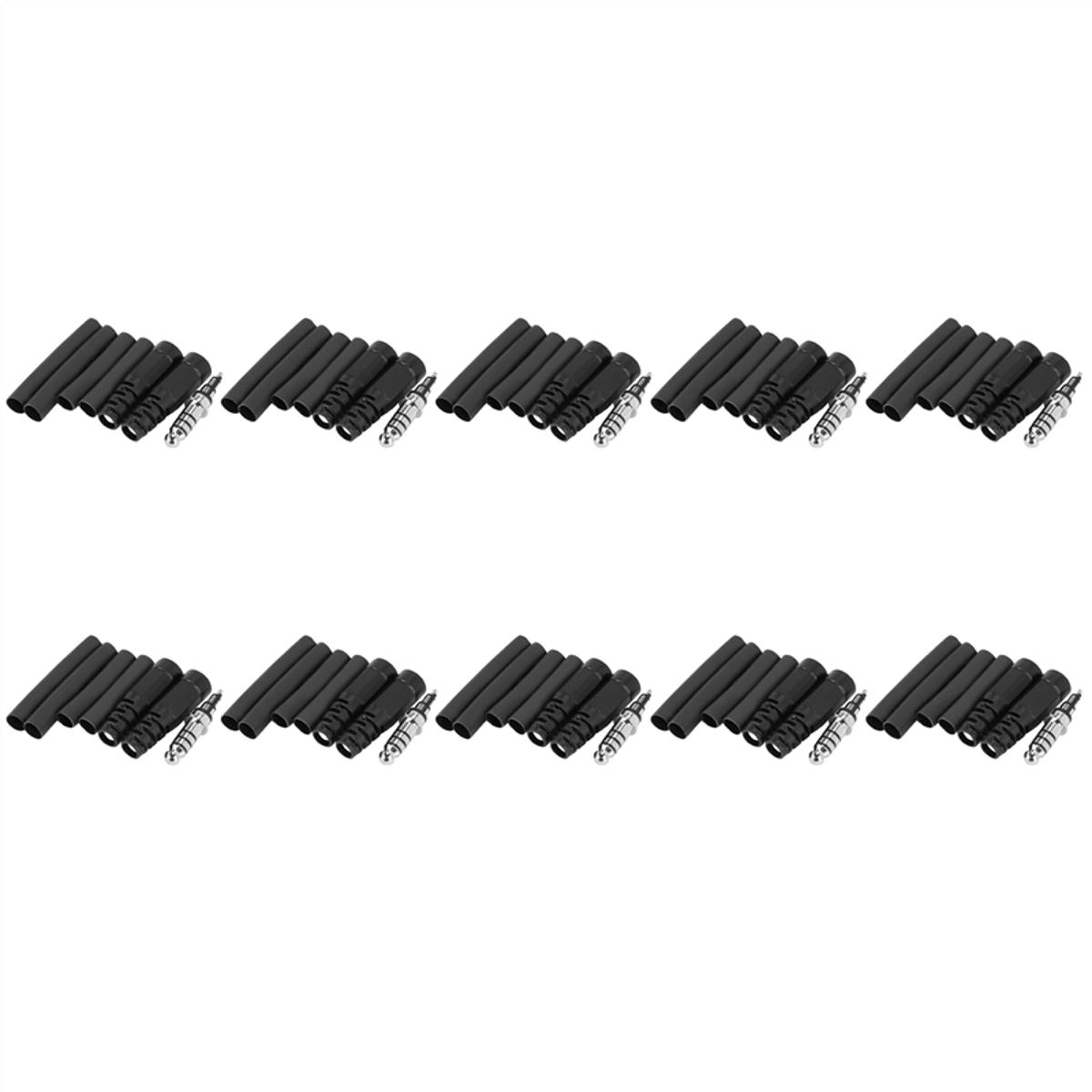 10X Replacement Helicopter Plug Headset Adapter U-174 / U Type A Solder for David Clark Helicopter Headset