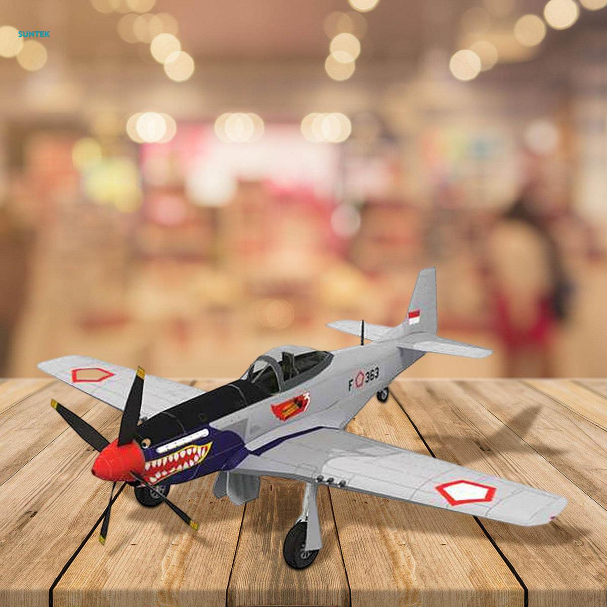 1/33 P- Airplane Model Plane Paper Model, Plane Handmade Assembly Plane Toy, Paper Arts DIY Desk Decor, Fighter Building Set 3D Paper Model
