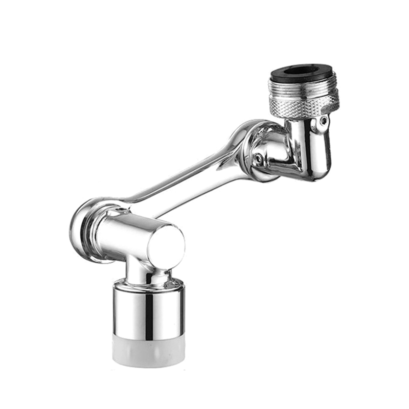 Faucet Extender Brass Faucet Extender 1080 Swivel Robotic Arm Faucet Aerator, 2 Types of Water Discharge Model, Robot Arm for Cleaning