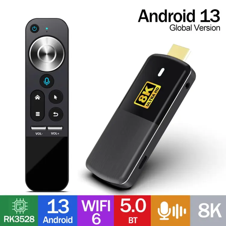 Smart TV Box H96 Max Android 13.0 Quad Core 8K Ultra HD WiFi BT 5.0 Media  Player