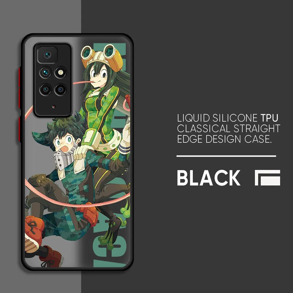 Deku My Hero Academia Phone Case for Redmi 9C 12C K40 Pro A2 9T 10 12 5G 10C 9A A1 9 Bumper Funda Shockproof Cover. 