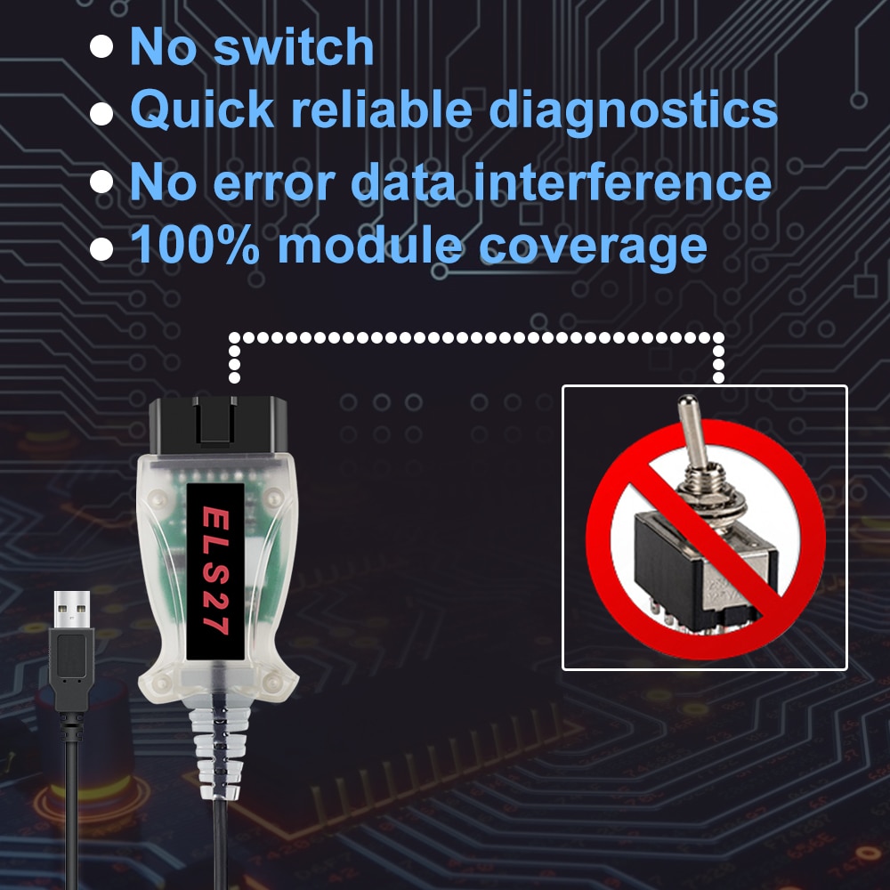 V2.3.8 ELS27 For Ford Coding FORScan USB Connection Automotive OBD2 Scanner Car Diagnostic Scan Tools. 