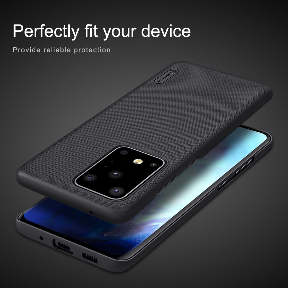 Nillkin (S20 Ultra 5G) Super Frosted Shield Matte Cover Case For Samsung Galaxy S20 Ultra (S20 Ultra 5G) - Black. 