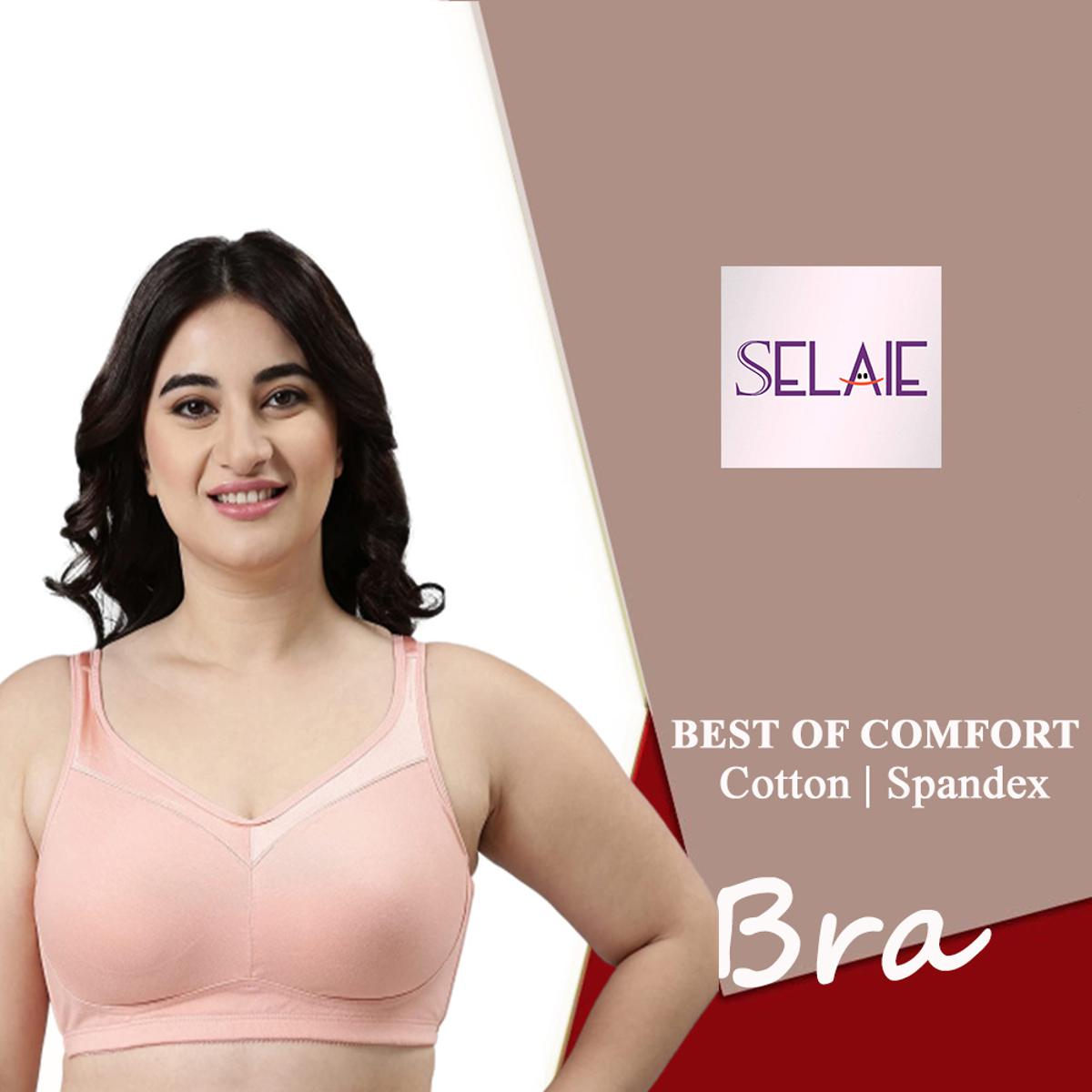 Trendsetter -Full Support Minimizer Cotton Bra for Women Non-Padded,  Non-Wired & Full Coverage with Seamless Cup- Inventive Choice