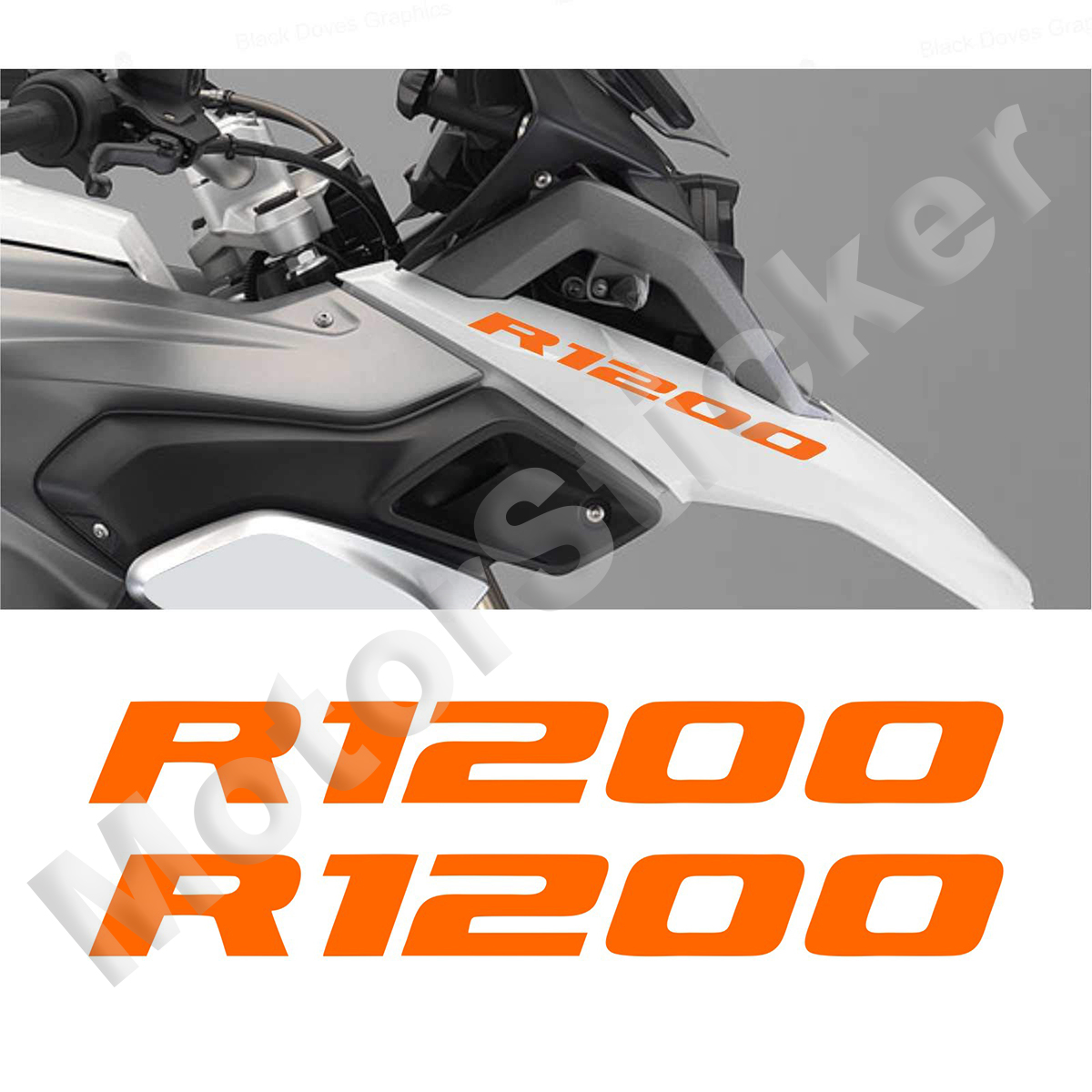 Beak Front R1200 Sticker Motorcycle Decal Logo For Bmw r1200 Gs Adventure r1200 Gsa r 1200 Lc 2022 2010 2016. 