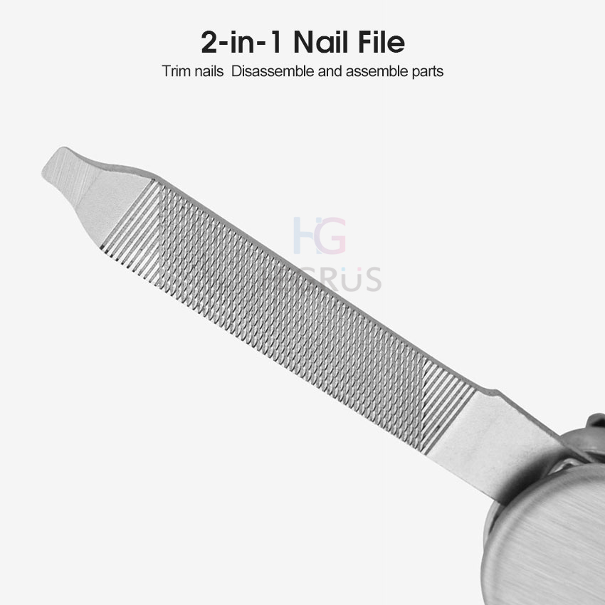 Nail Clippers Keychain Nail Clipper Stainless Steel Nail Clipper Foldable Nail Cu-tter 4 In 1 Multifunctional Nail Care Tools EDC Utility Tool with Nail Clipper Pocket Kni-fe Scissors Tweezers. 
