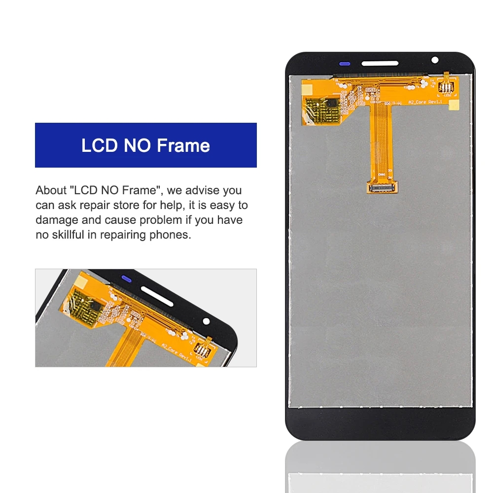 LCD No Frame For Samsung Galaxy A2 Core A260 SM-A260F A260G Display Touch Screen Digitizer Assembly Replacement Parts. 