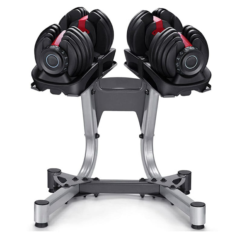 Adjustable Dumbbell Set 25 kg 2 set with Rack - Full Set - Fitness Mart. 
