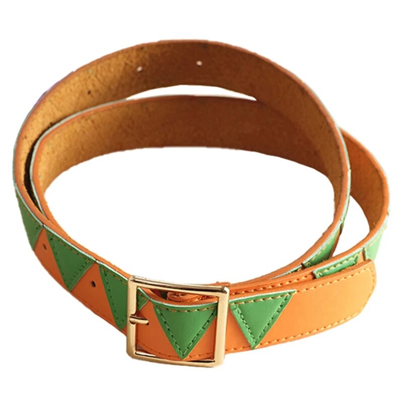 New High Quality JoJo's Bizarre Adventure Kujo Jotaro Belts For Cosplay Costume For Halloween Adjustable Single Row Hole Belt