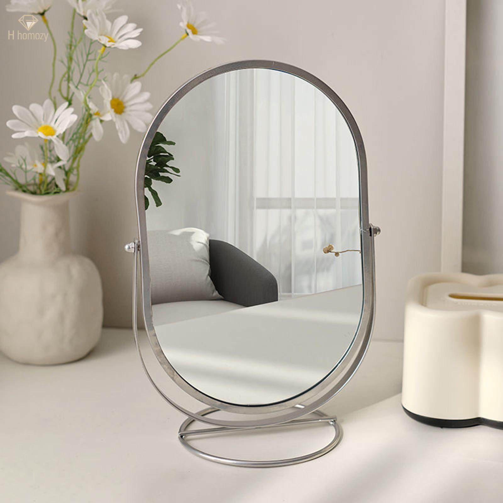Desktop Stand Mirror Small Tabletop Dressing Mirror for Desktop Bedroom Dorm. 