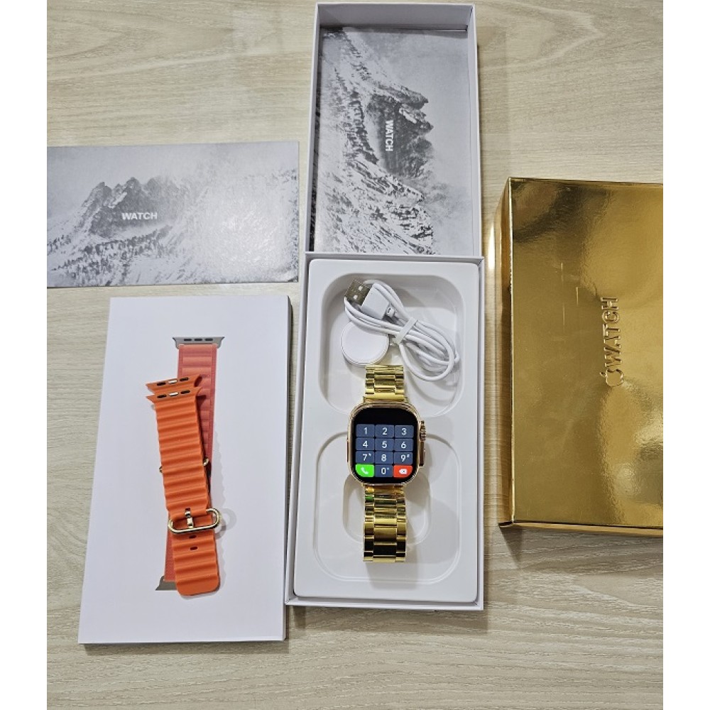 Apple Watch A2858 Ultra Smartwatch Apple Logo Dual Strip - Gold Edition Based on 1 reviews. - Write a review. 