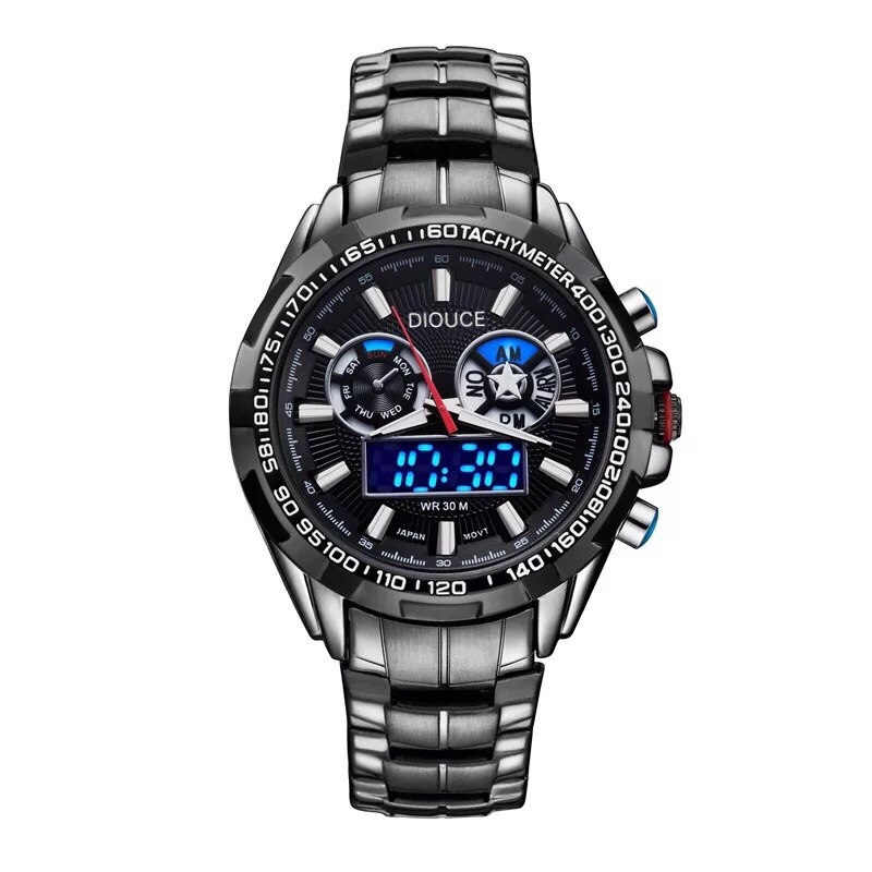 DIOUCE when the source manufacturers a generation of cross-border e-commerce LED dual-movement watches. 