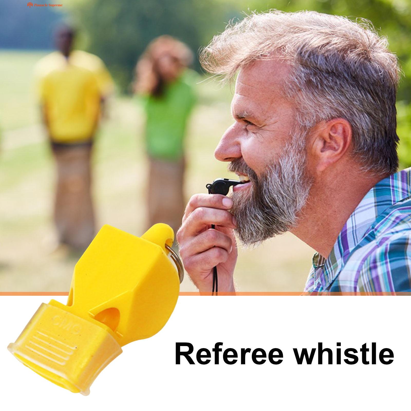The whistle comes with a lanyard, each whistle has a lanyard, the lanyard is made of durable material and soft texture, you can easily hang it around your neck or on the wall to help you free your hands.. 