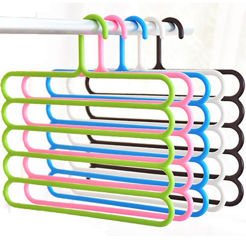 3 Pieces 5 layers Multi Cloth Hanger Hook. 
