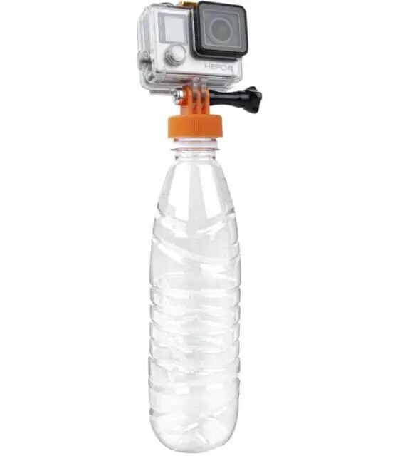 【3C VictoryEagle】Water Bottle Cap Connector Monopod Tripod Surfing Plastic Bottle Mount Adapter Gopro Hero Yi