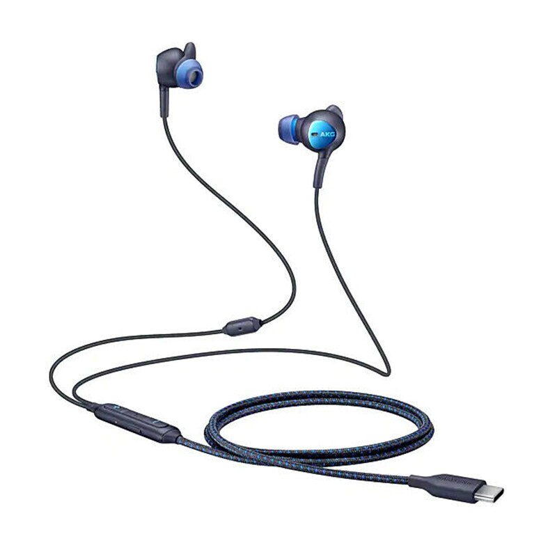 Samsung Type C ANC Earphones In-ear Wired Mic Volume Control USB-C Headset for Galaxy Note 10 + 20 S20 S21 Ultra A52. 