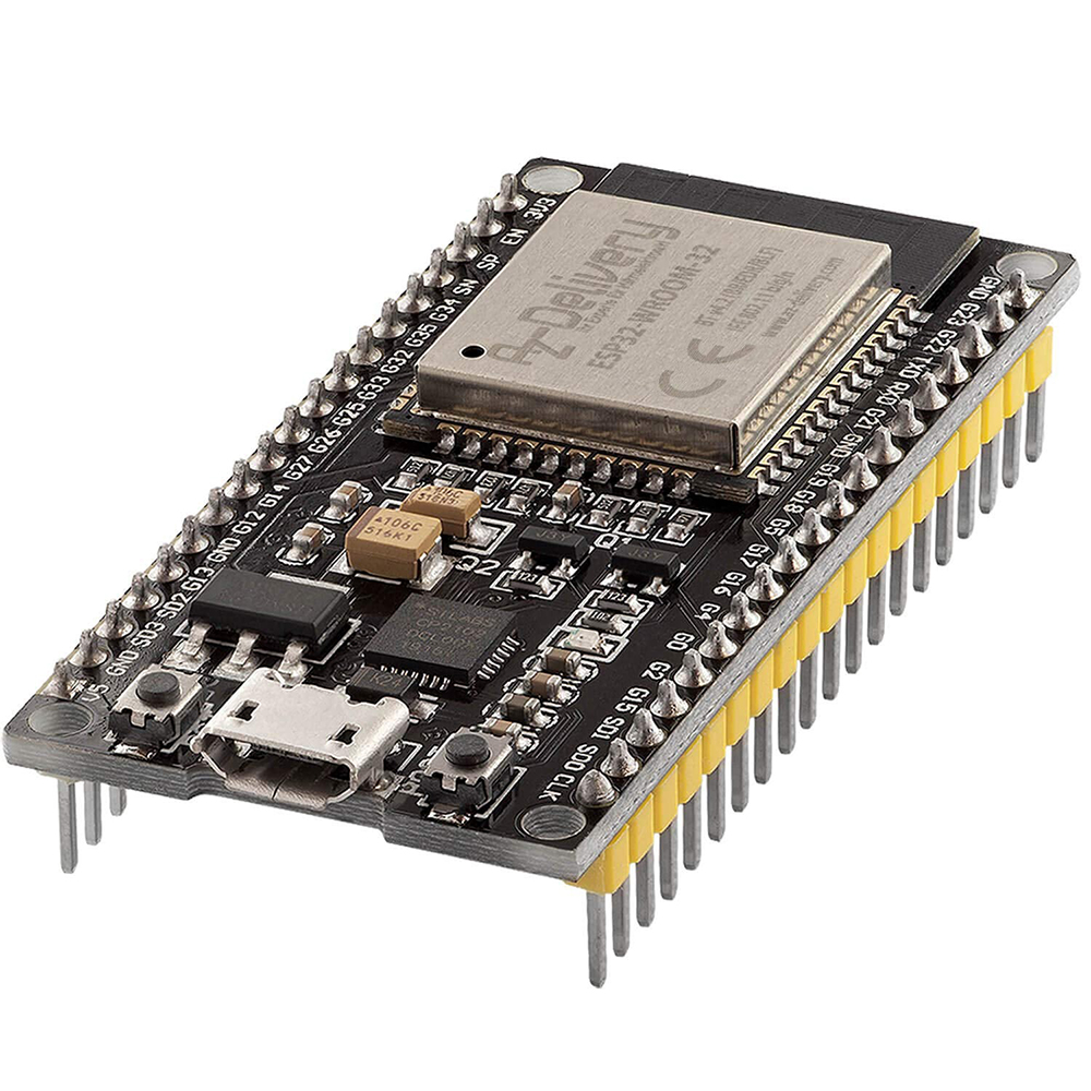 ESP-32 38-Pin DevKitC ESP-WROOM-32 CP2102 WiFi Bluetooth Development Board With Data Cable. 