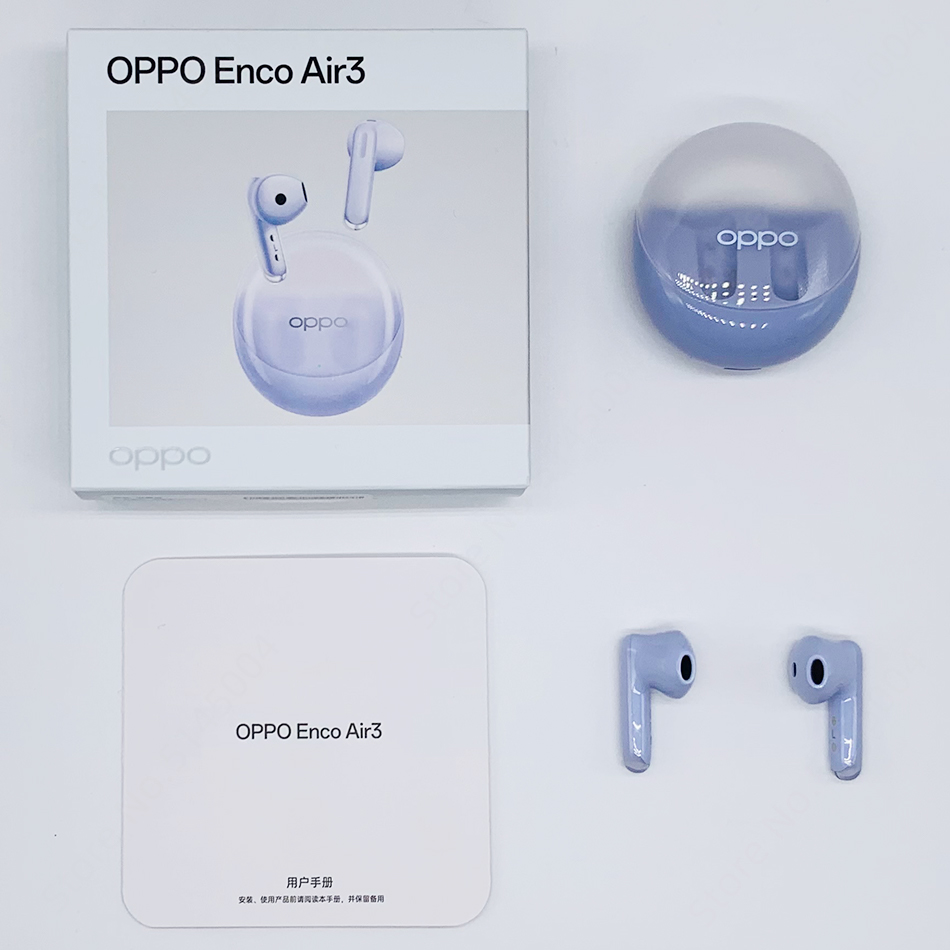 OPPO ENCO Air 3 TWS Earphone Wireless Bluetooth 5.3 Earbuds 25 Hour Battery Life AI Noise Cancelling IP54 with Mic. 