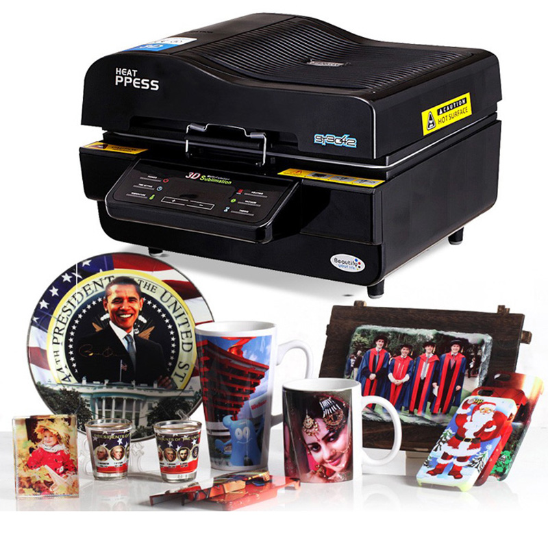 ST-3042 3D Sublimation Heat Press Printer 3D Vacuum Heat Press Machine for Cases Mugs Plates Glasses. 