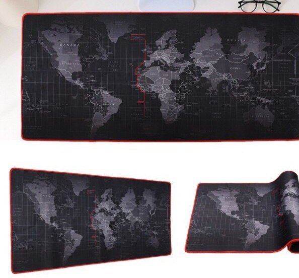 【happy one】WESAPPA 600x300/700x300/900x400mm World Locking Edge Mouse Pad Large Computer Mat Table Gaming Mousepad. 
