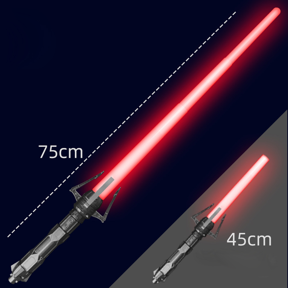 2-in-1 Children Telescopic Sword Color-changing Flashing Stick Led Light Sword Set For Role-playing/acting. 