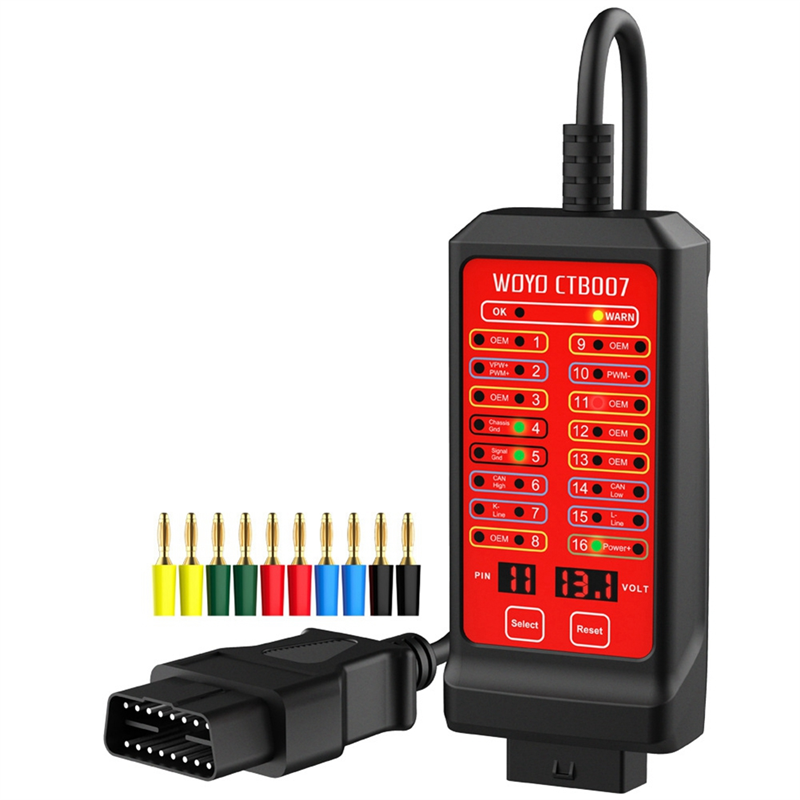 Car OBD Breakout Box Diagnostic Tools OBD2 Tester for 16 Pin Voltage Diagnosis Scanner. 