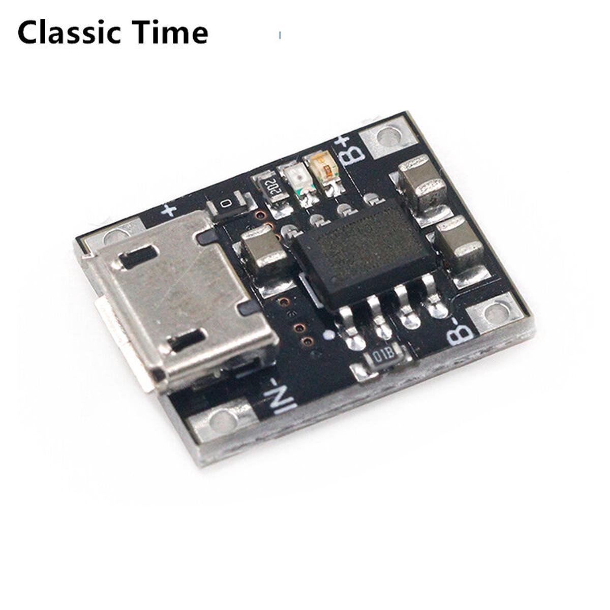 Single Cell Lithium Li-ion Charging Charger Module 1A 5V-6V 4.2V TC4056 TC4056A Micro USB Power Supply Board TP4056