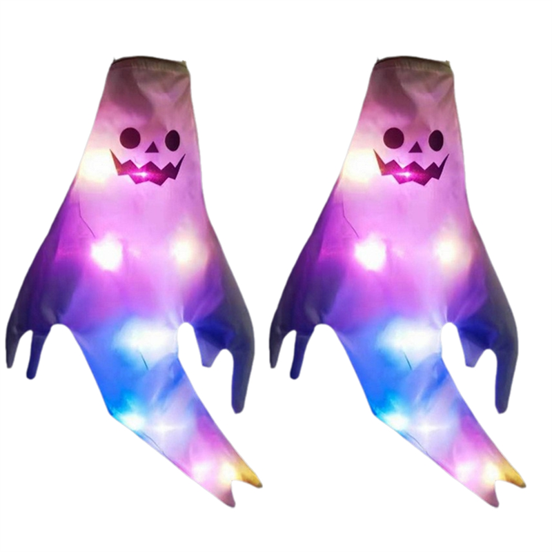 Halloween Decorative,Glow Ghost Pendant Pendant Hanging Decoration,E