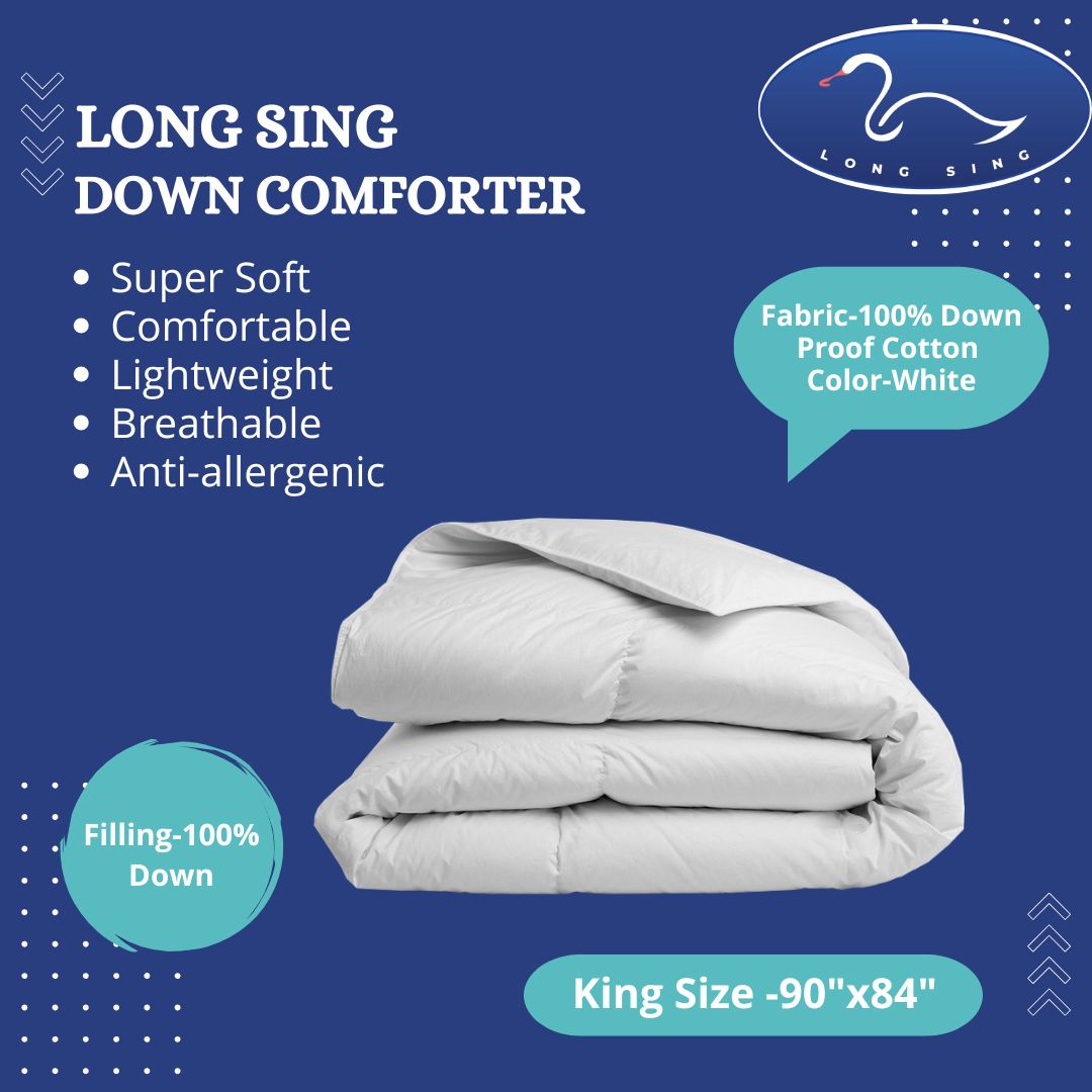 Down Comforter I 90"x84" I King Size. 