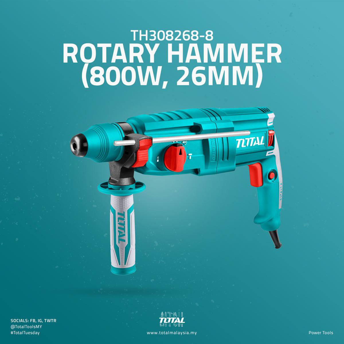 Total rotary hammer online 800w