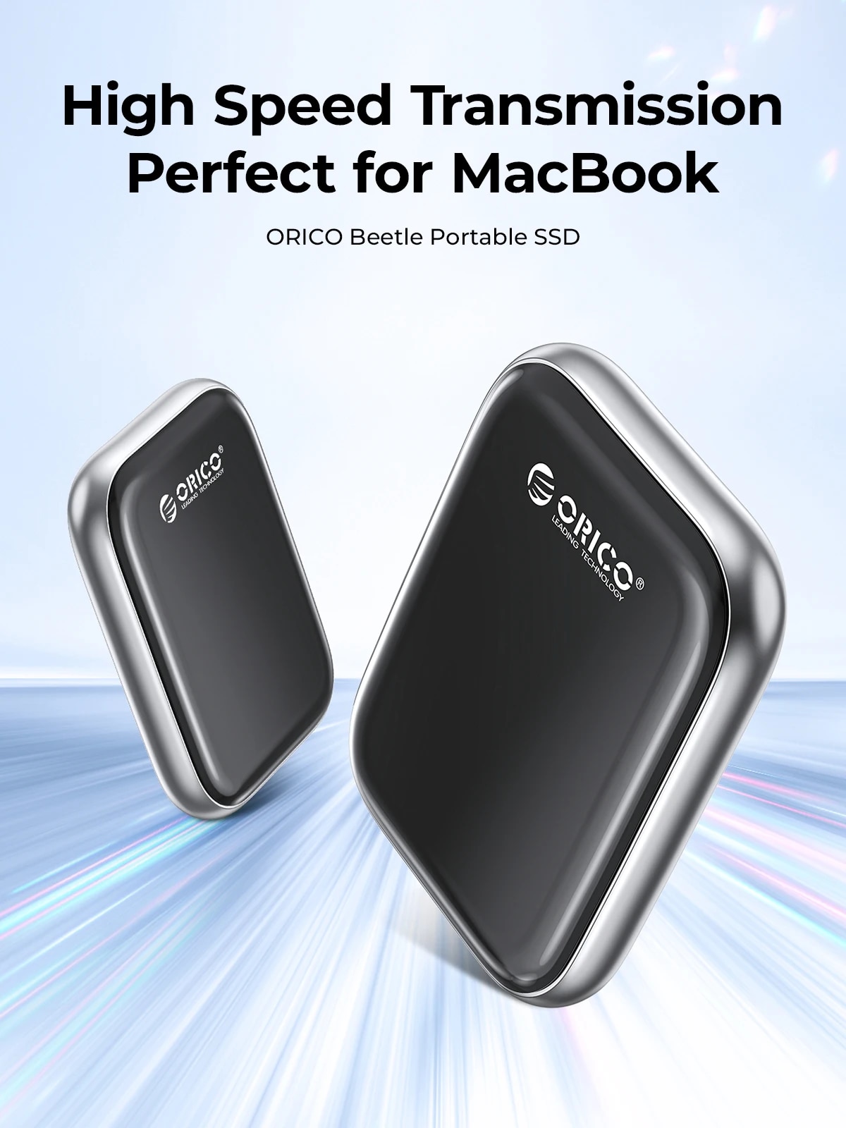 ORICO Beetle Portable SSD 2000MB/S External Solid State Drive 2TB 1TB 512GB USB 3.2 Gen2 Type- C PSSD for MacBook Air Pro Laptop. 