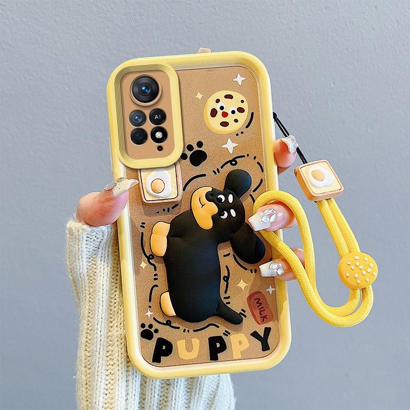 lthmy for Redmi note 11 pro 5G phone cover shockproof rubber soft casing new design cute case with lanyard