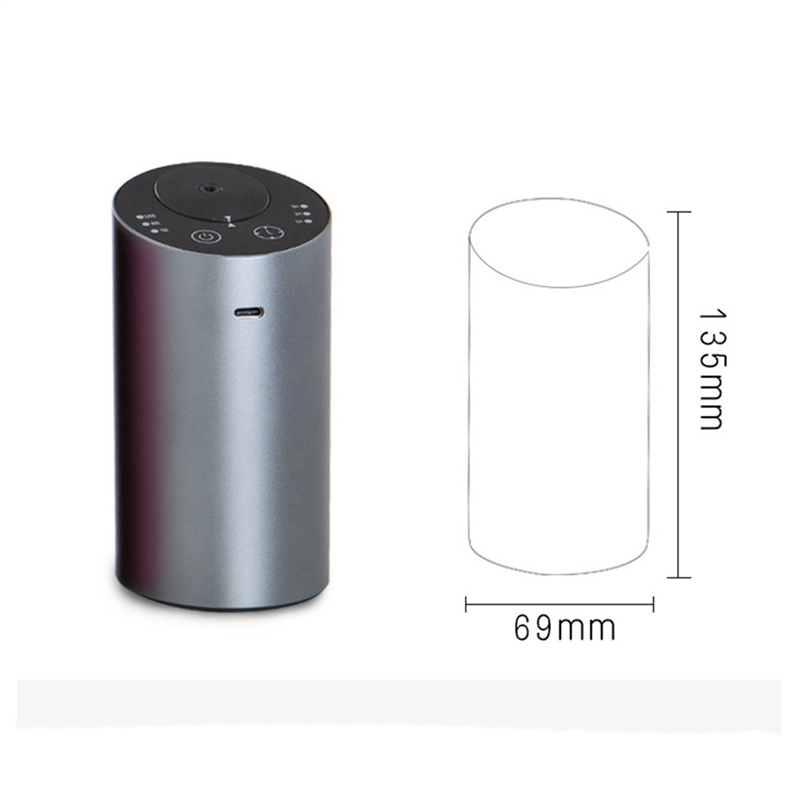 Essential Oil Diffuser Car Air Freshener Aroma Waterless USB Auto Aromatherapy Nebulizer Rechargeable for Home Yoga E. 