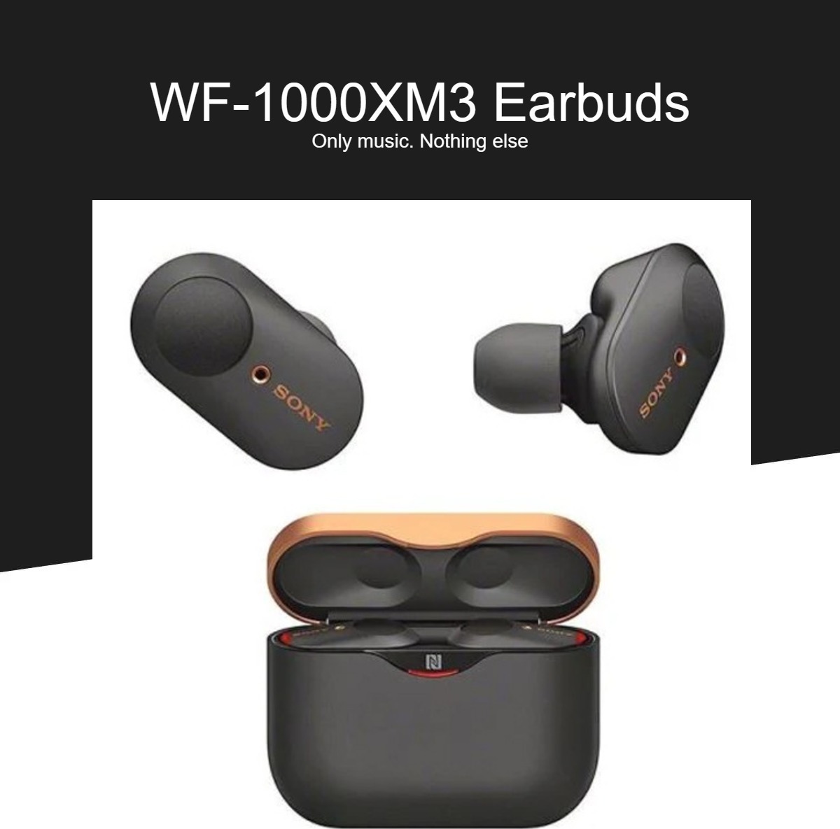 Sony WF-1000XM3 Wireless Noise Cancelling Earbuds Official