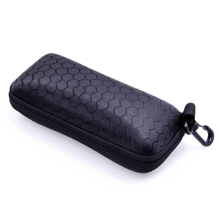 Glasses Storage Box Honeycomb Zipper Spectacle Case Sunglasses Case Black Sunglasses Zipper Bag Sun Case Variety Multicolor