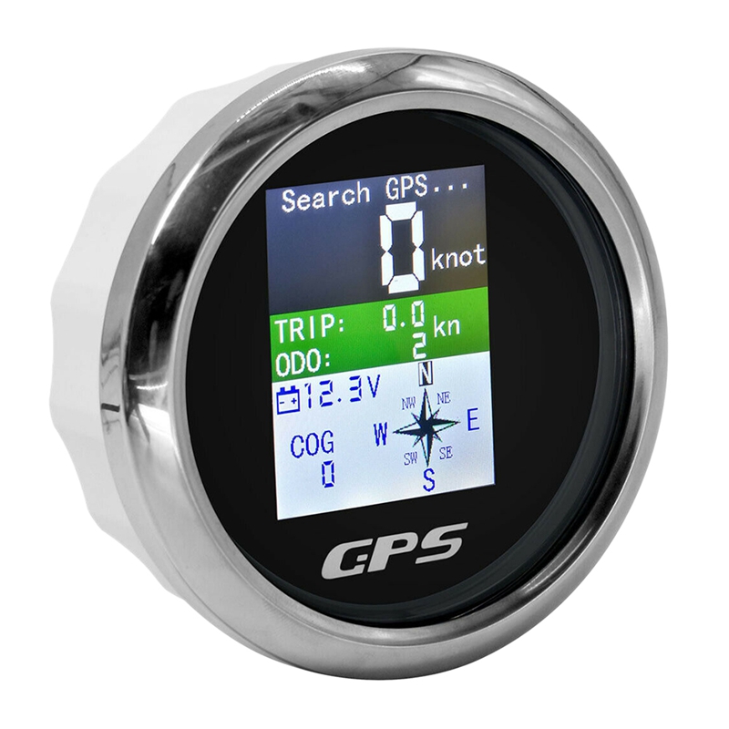 85mm Smart Speedometer Waterproof TFT Screen Digital Tachometer Odometer with Antenna for Car Boat Motorcycle. 