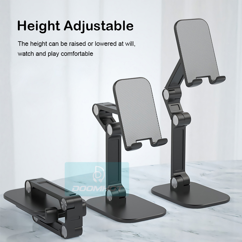 DoomHot Phone Holder Premium Universal Phone Stand Portable Adjustable Angle Folding Smart Phone Stand Dock Holder. 