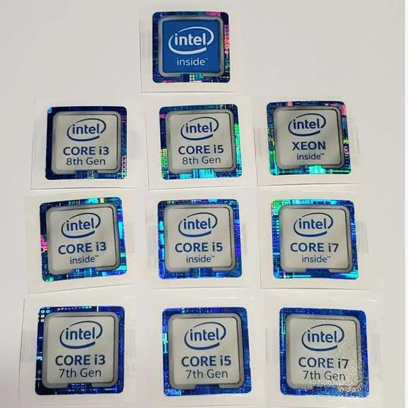 Applicable to notebook Intel computer core CPU sticker NVIDIA graphics card label mobile phone personality logo sticker. 