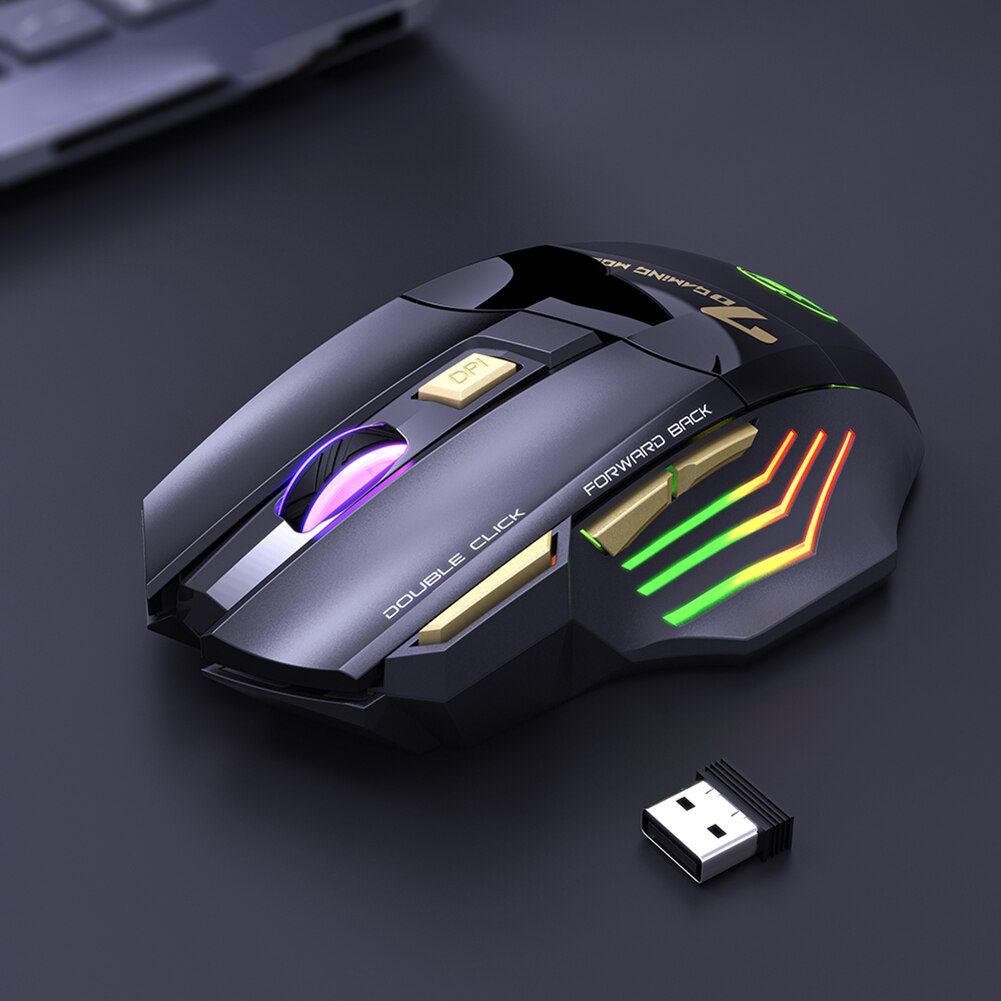 【FUPANG】Mouse RGB computer mouse ergonomic gaming silent rechargeable ...